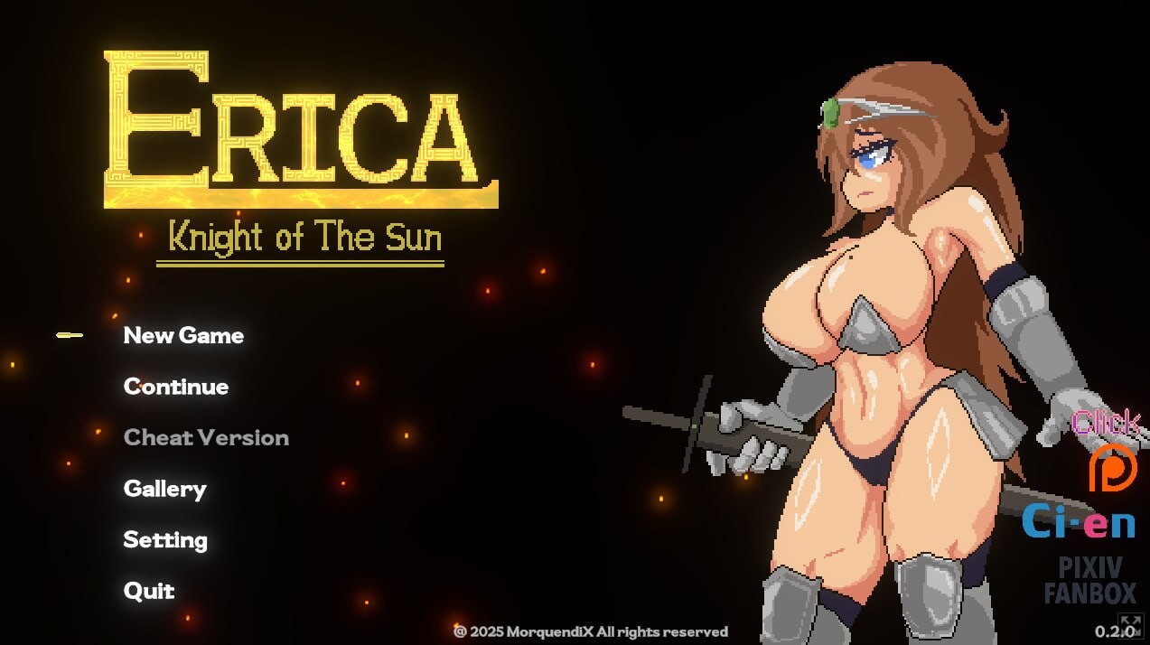新作[动作ACT/战斗H/动态] 艾莉卡：太阳骑士 Erica: Knight of the Sun v0.2.0 生肉步兵版 [3.40G]